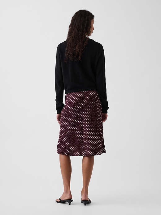 Image number 2 showing, Satin Bias-Cut Skirt