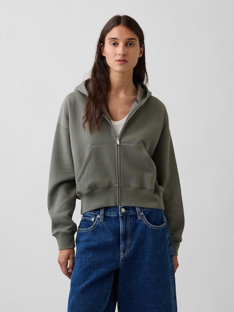 VintageSoft Wedge Zip Hoodie