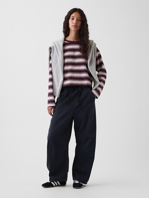 Image number 2 showing, Knit Oversized Crop T-Shirt