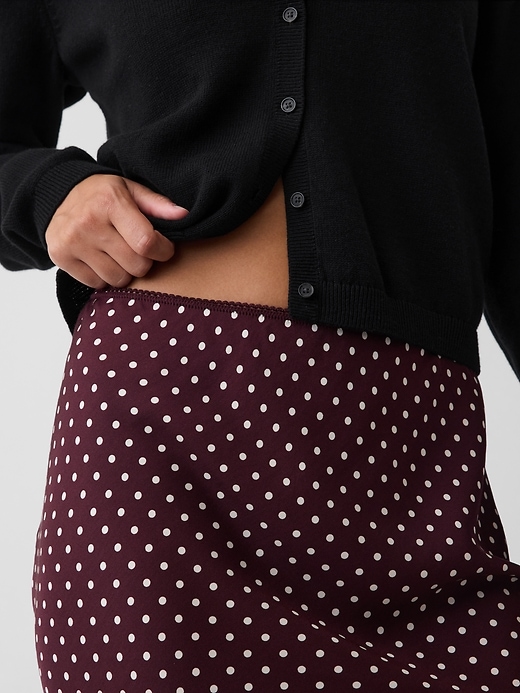 Image number 4 showing, Satin Bias-Cut Skirt