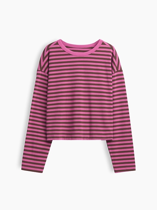Image number 4 showing, Knit Oversized Crop T-Shirt