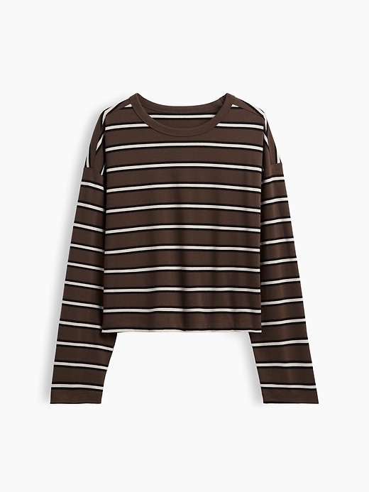 Image number 4 showing, Knit Oversized Crop T-Shirt