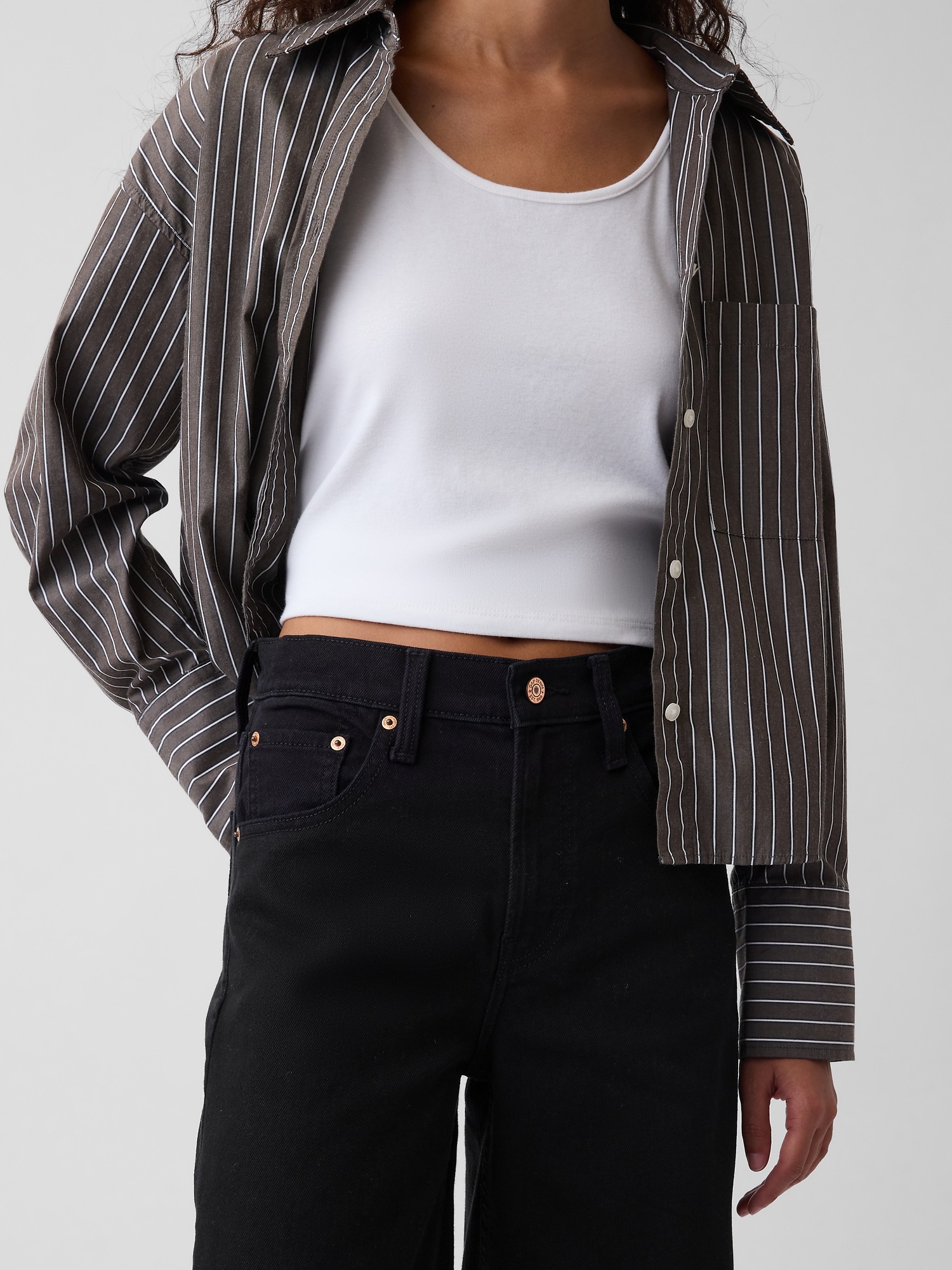 Женские джинсы Gap High Rise Stride Wide-Leg Jeans — фото 4