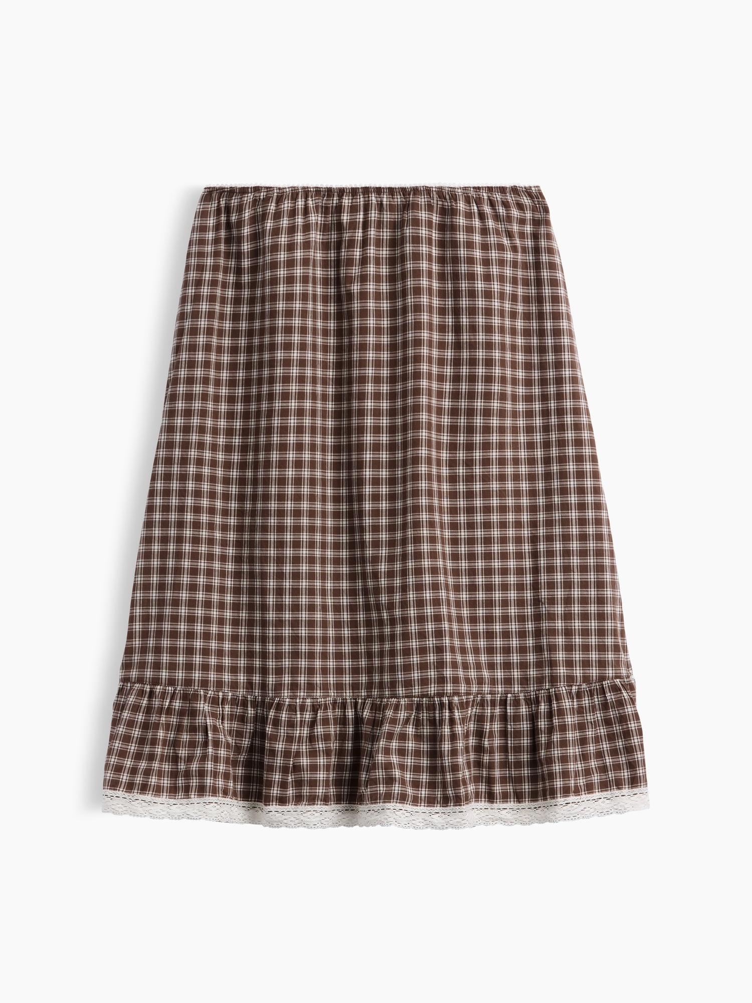 Женские юбки Gap Ruffle-Hem Easy Knee-Length Skirt — фото 5