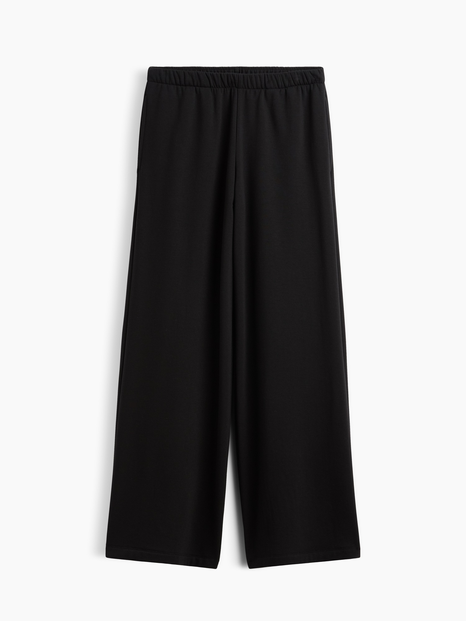 Женские брюки Gap CloudLight Easy Wide-Leg, цвет: Чёрный — фото 6