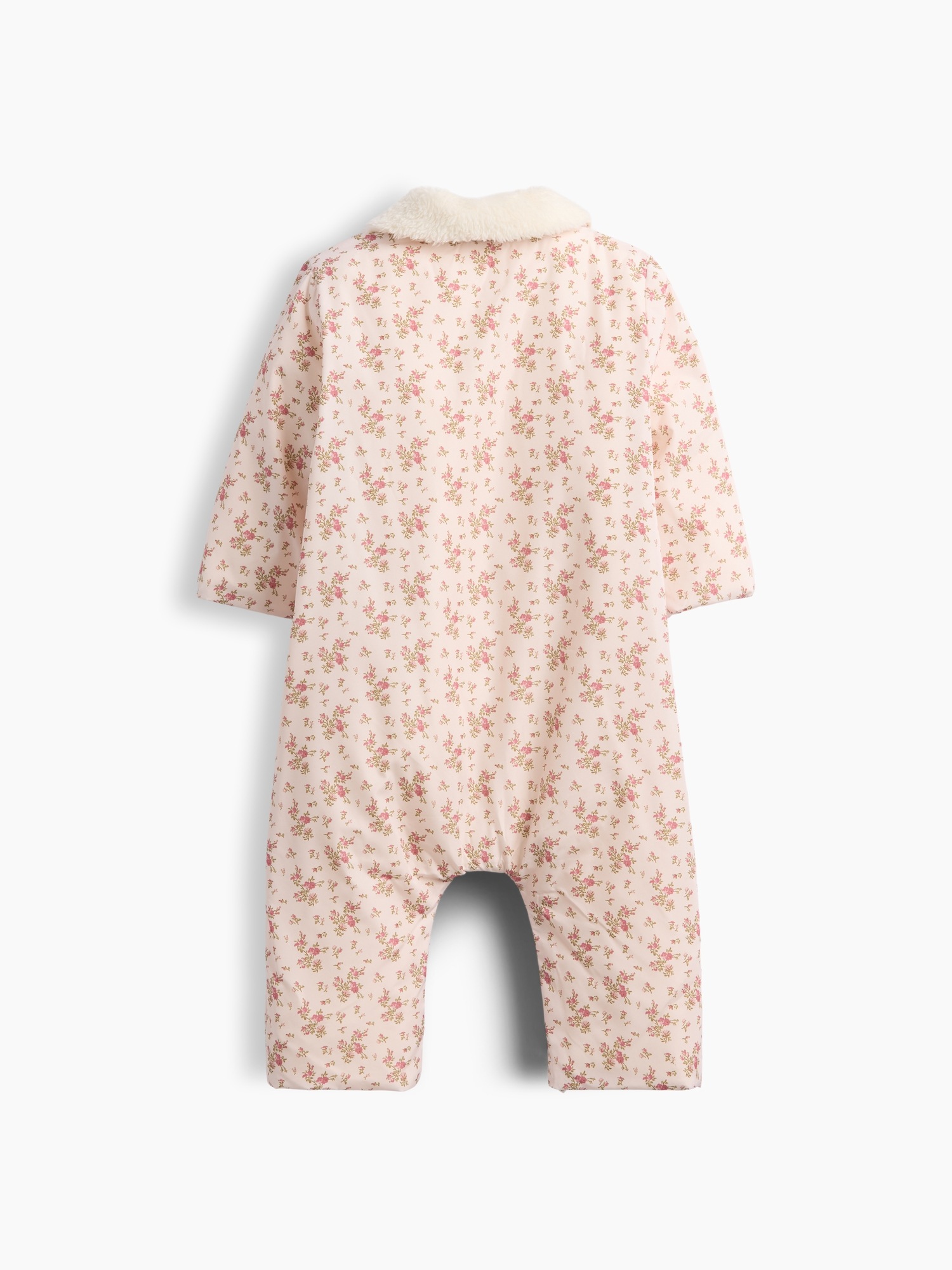 Куртки Gap Sherpa-Lined Floral Coated One-Piece для малышей, цвет: Розовый с принтом — фото 2