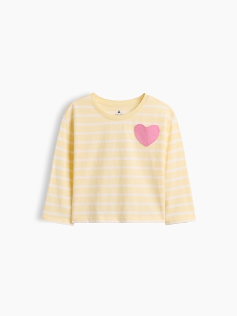 Baby & Toddler Heart Pocket Stripe T-Shirt