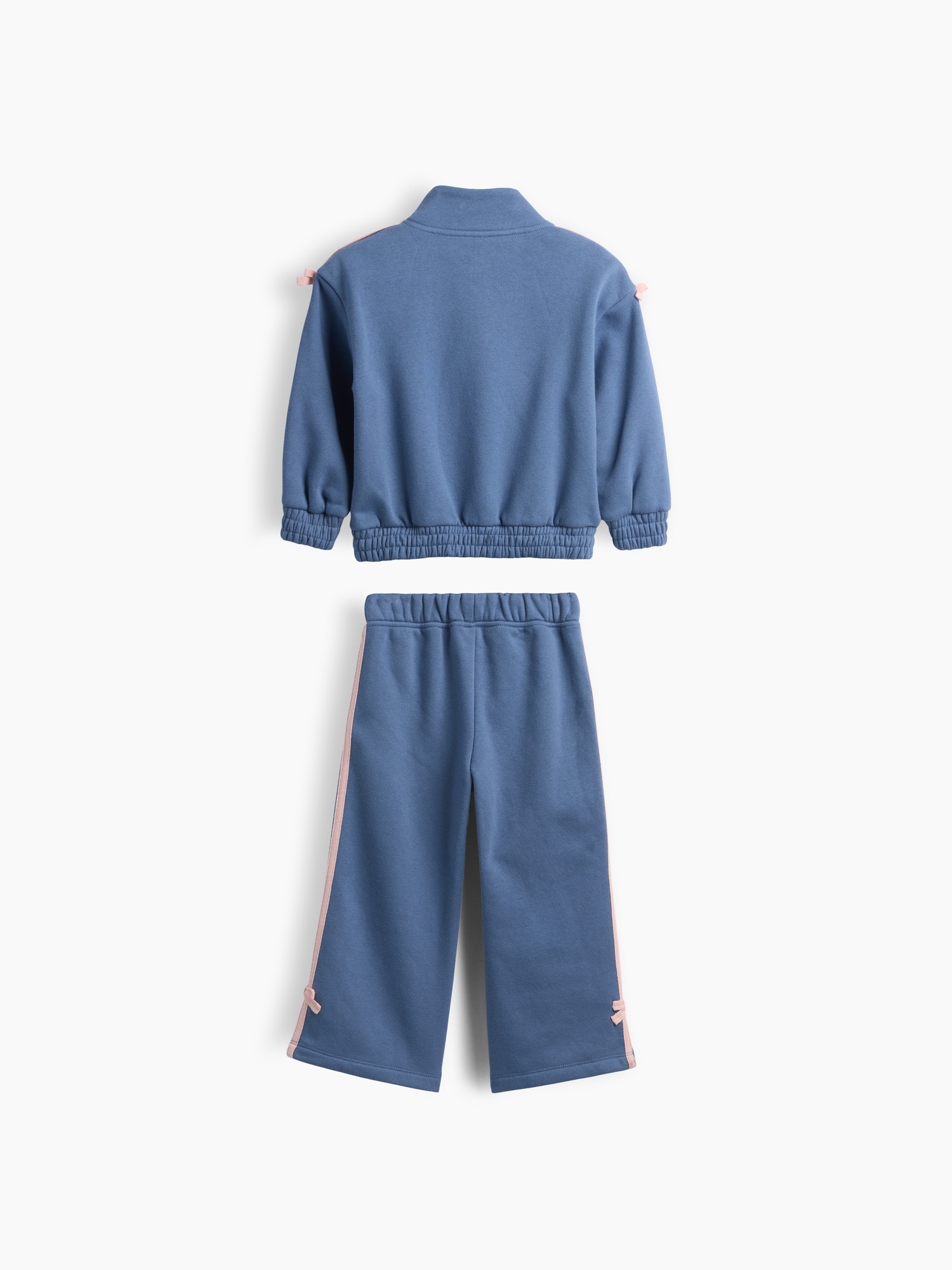 Спортивный костюм для малышей Gap VintageSoft с бантиком, цвет: Синий — фото 2