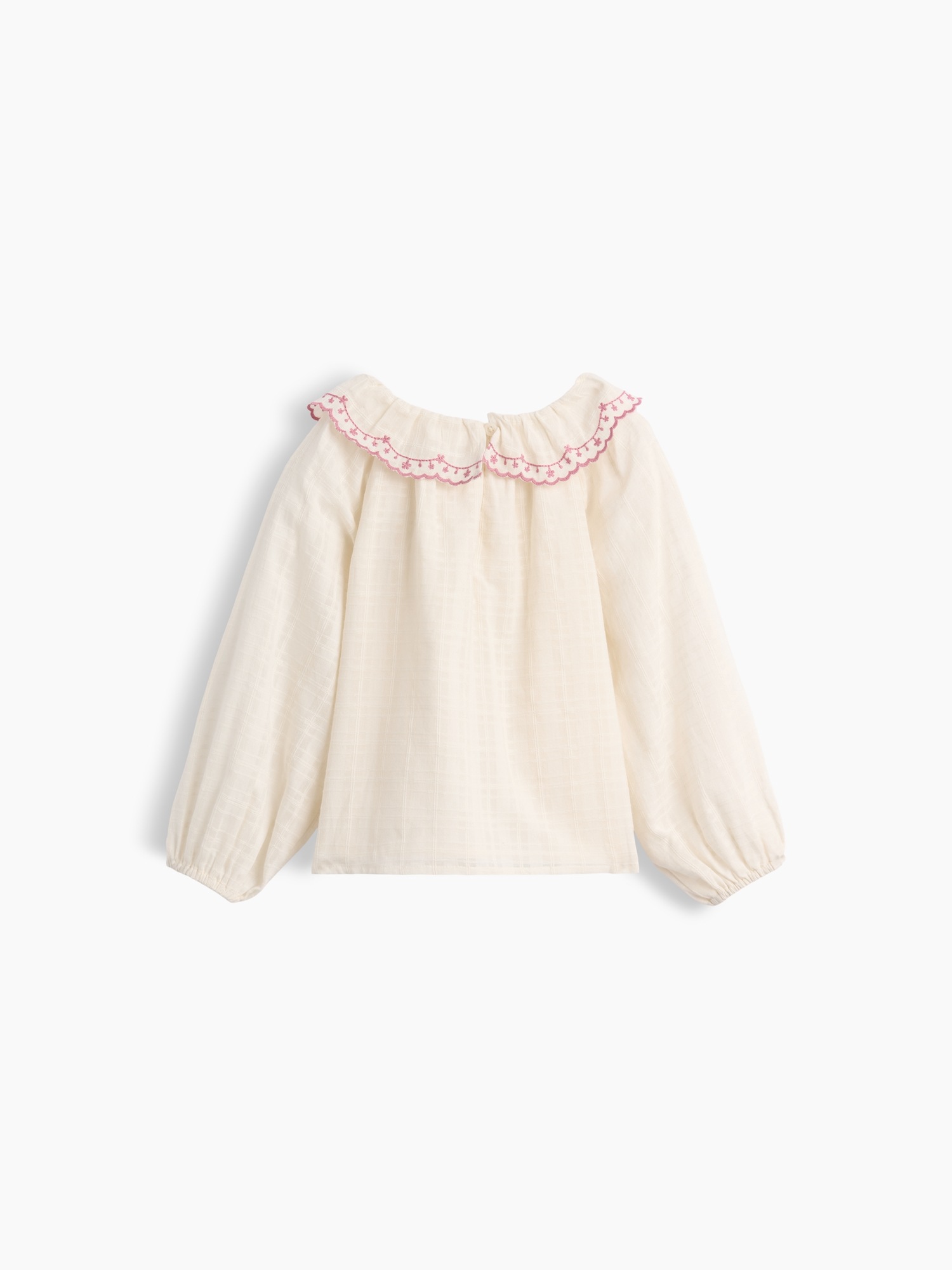 Топ Gap Ruffle Collar Top для малышей, цвет: Слоновая кость морозный — фото 3
