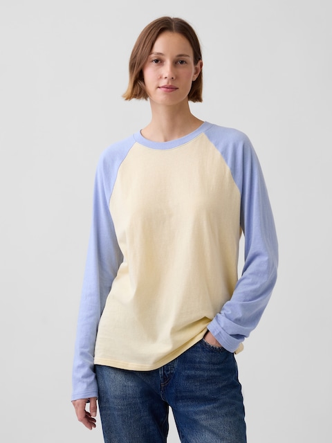 100% Cotton Authentic Raglan Big T-Shirt