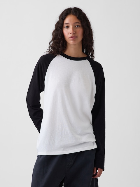 100% Cotton Authentic Raglan Big T-Shirt