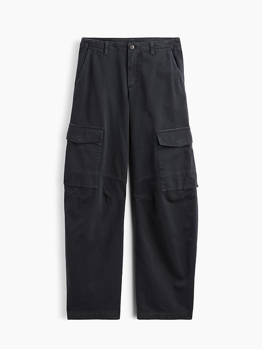 Image number 6 showing, Low Rise Twill Baggy Barrel Cargo Pants