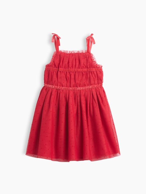 Baby & Toddler Bow-Strap Tulle Dress