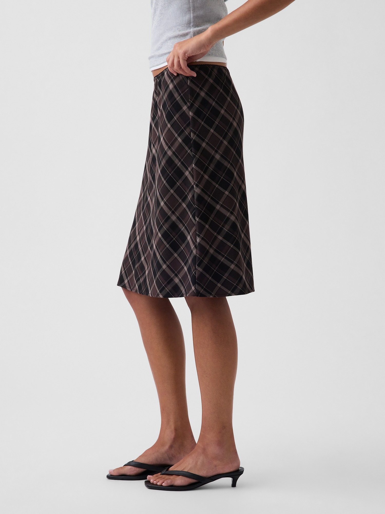 Женские юбки Gap Plaid Easy Knee-Length Skirt — фото 2