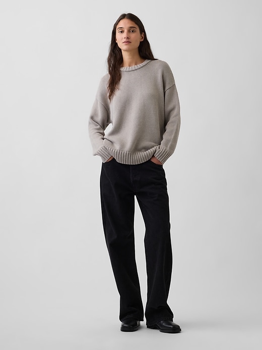 Image number 2 showing, 100% Cotton Oversized Sweater