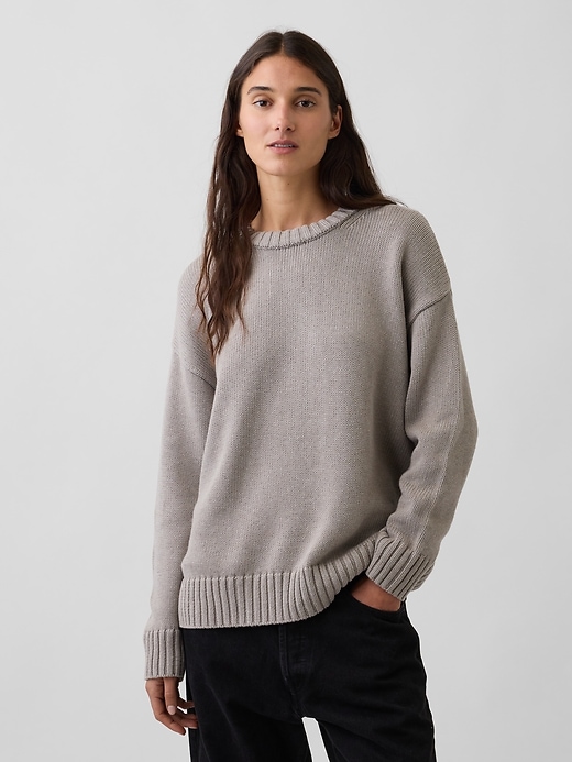 Image number 1 showing, 100% Cotton Oversized Sweater