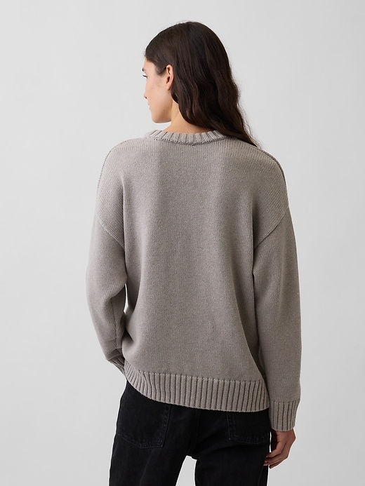 Image number 3 showing, 100% Cotton Oversized Sweater