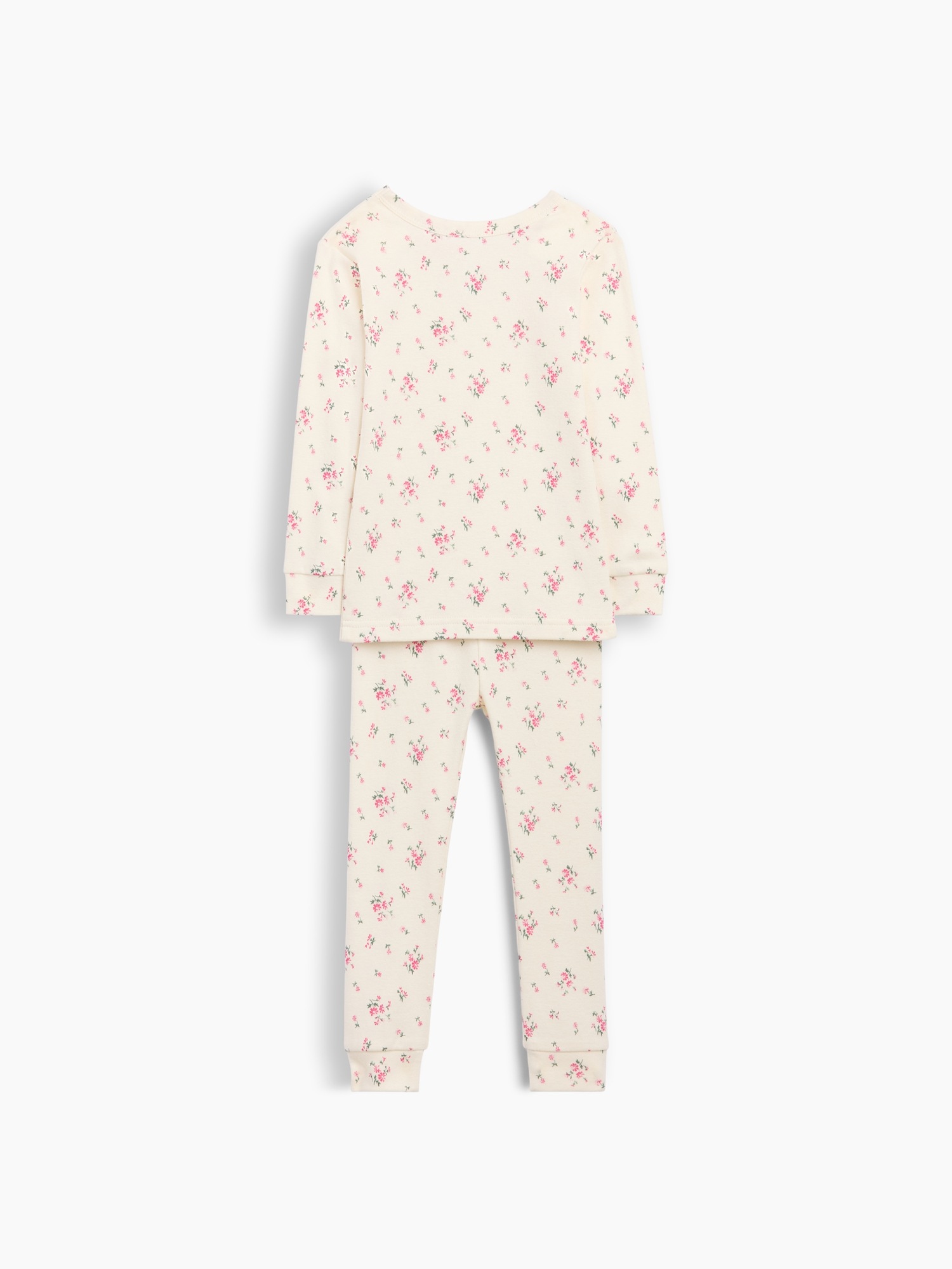 Пижамный комплект Baby Brushed для детей, хлопок — Gap, цвет: Слоновая кость морозный — фото 2