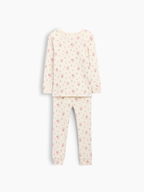 Baby & Toddler Organic Brushed Cotton Floral PJ Set