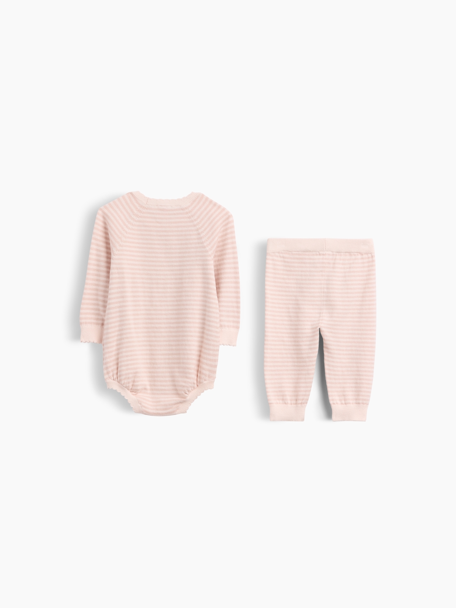 Свитеры Gap Waffle Sweater Set для малышей, цвет: Розовый — фото 2