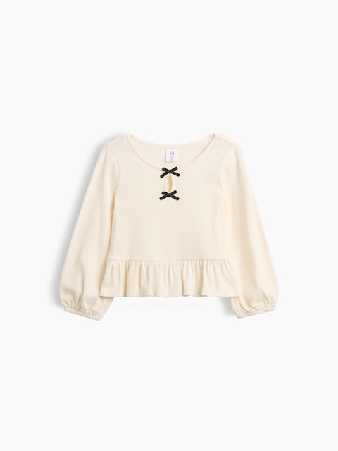 Baby & Toddler Rib Peplum Top