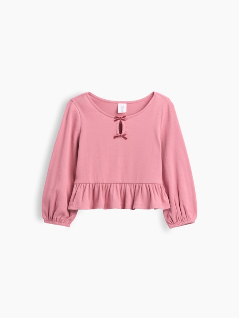 Baby & Toddler Rib Peplum Top