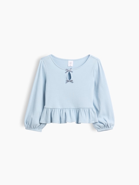 Baby & Toddler Rib Peplum Top