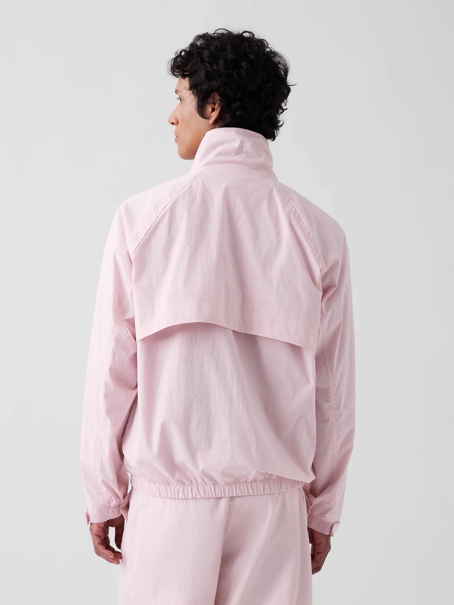 Куртка Gap × Malbon Textured Poplin Anorak, цвет: Светлый пионовый — фото 3