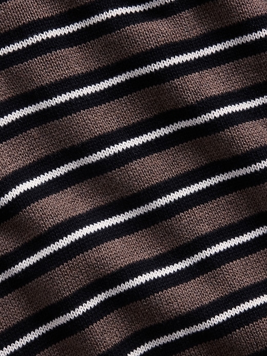 Image number 4 showing, 100% Cotton Stripe Polo Sweater Shirt
