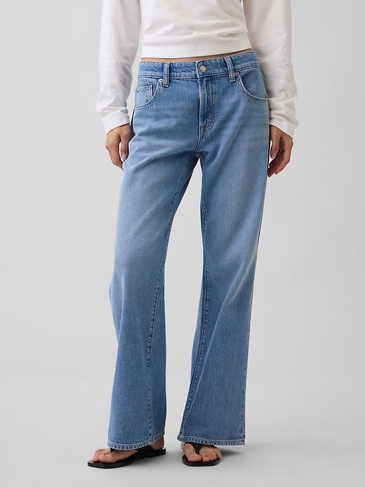 Image number 2 showing, Low Rise UltraSoft Baggy Flare Jeans