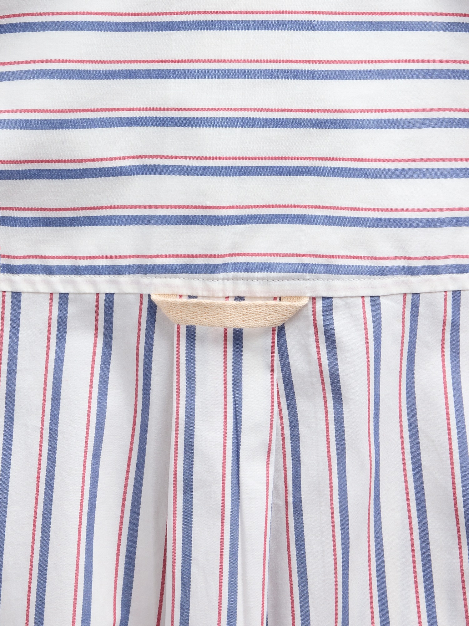 Женская рубашка Gap GapStudio Poplin Big, цвет: Тёмно-синий полосатый — фото 7