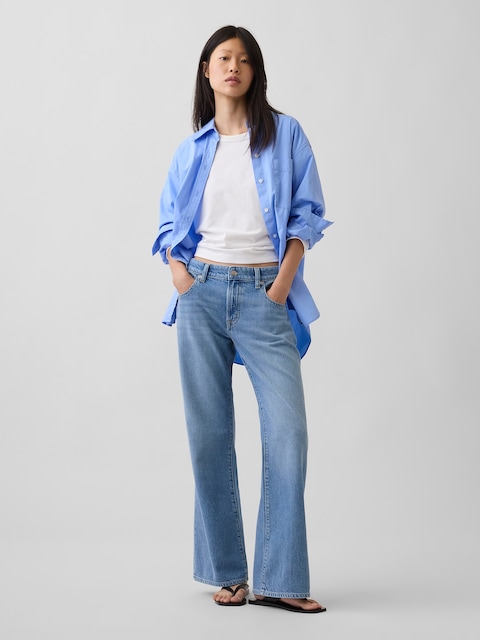 Low Rise UltraSoft Baggy Flare Jeans