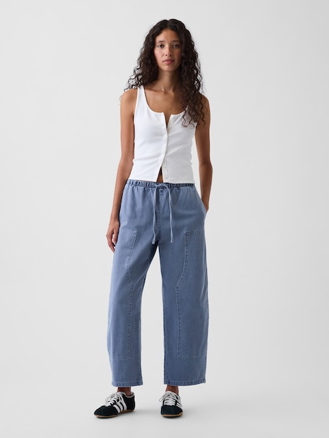 Easy Double-Knee Barrel Pants