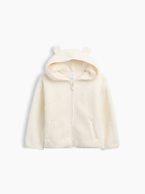 Baby & Toddler Sherpa Bear Zip Hoodie
