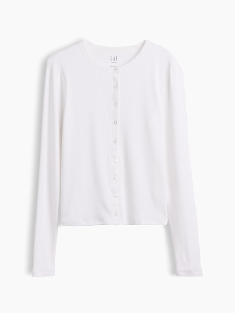Modern Crewneck Cardigan