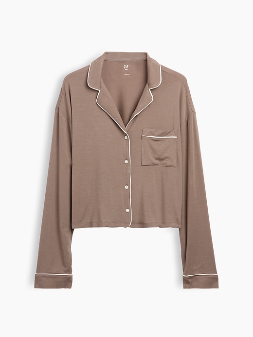 Image number 2 showing, SoftMade Modal Crop PJ Top