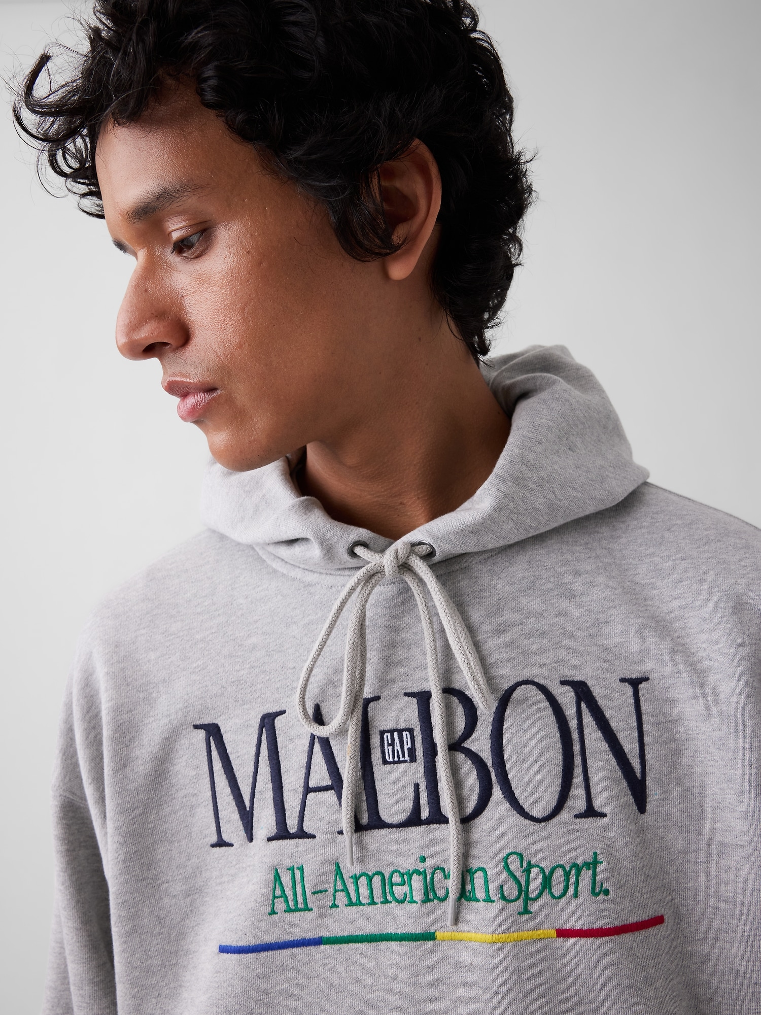 Мужские худи Gap × Malbon Heavyweight Logo — фото 4