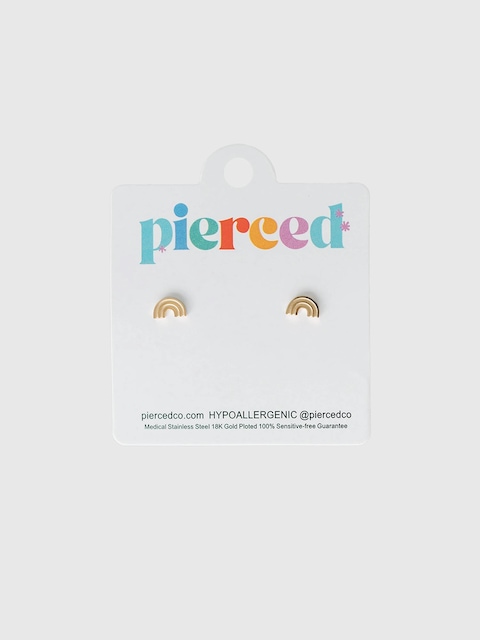 Pierced Co Classic Rainbow Screwback Earrings