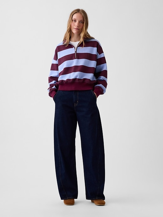 VintageSoft Oversized Half-Zip Wedge Pullover | Gap