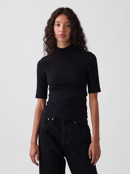 Image number 1 showing, Modern Mockneck T-Shirt