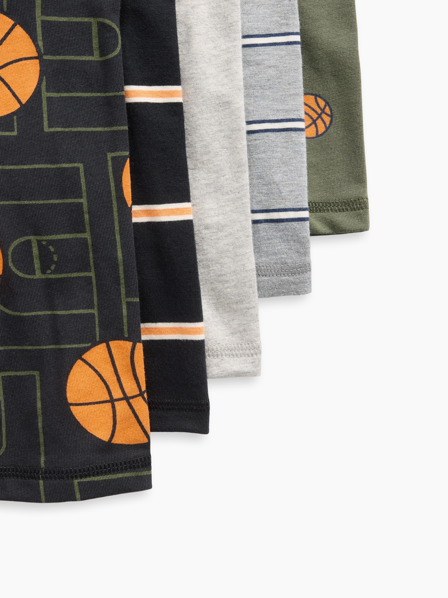 Трусы-боксеры для детей, хлопок-стрейч, 5 шт. — Gap, цвет: Basketball — фото 2