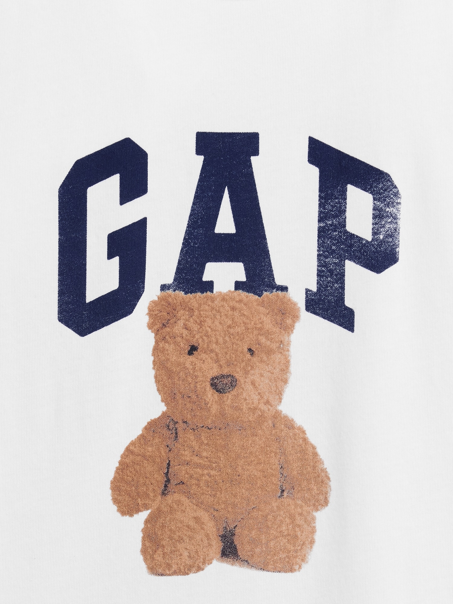 Женская футболка Gap Organic Cotton VintageSoft Logo, цвет: Белый — фото 4