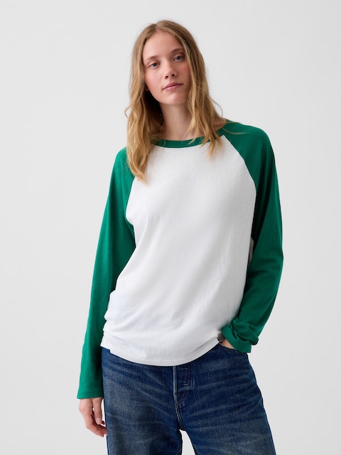 100% Cotton Authentic Raglan Big T-Shirt
