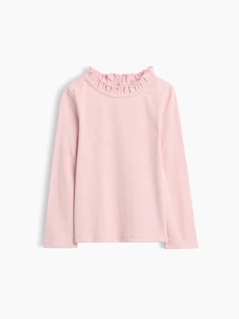 Baby & Toddler Rib Ruffle-Neck Top