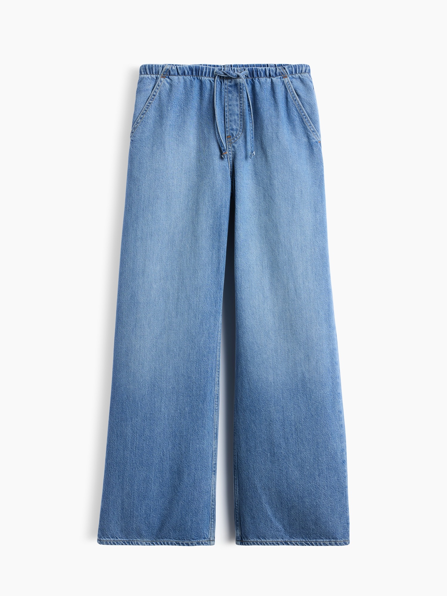 Женские джинсы Gap Low Rise UltraSoft Stride Easy Wide-Leg Jeans — фото 5