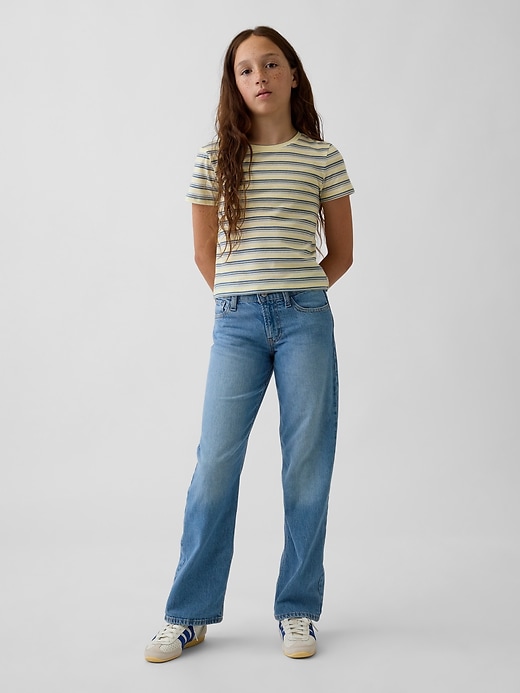 Image number 1 showing, Kids Low Rise Relaxed Straight Jeans