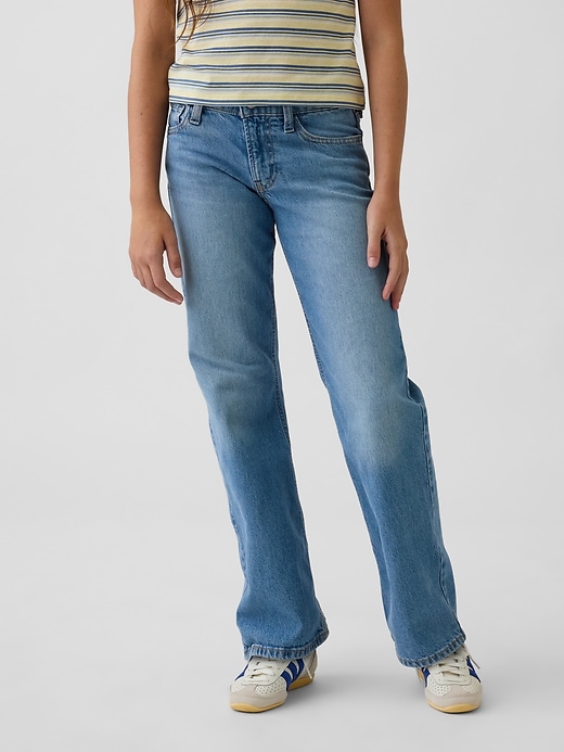 Image number 3 showing, Kids Low Rise Relaxed Straight Jeans