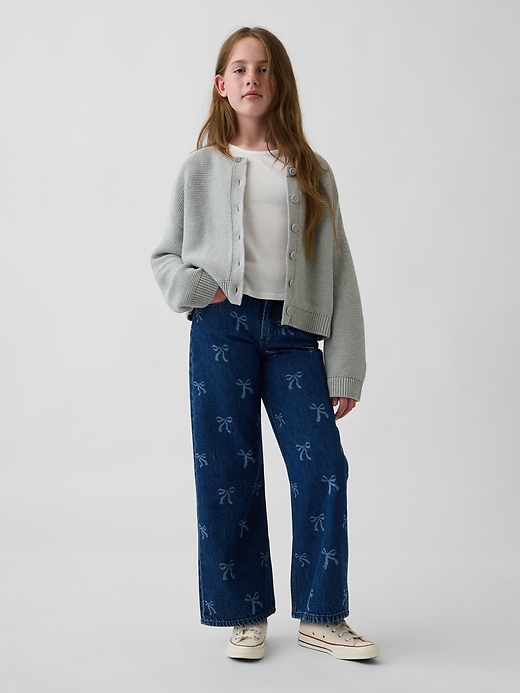Image number 4 showing, Kids Low Rise Stride Wide-Leg Jeans