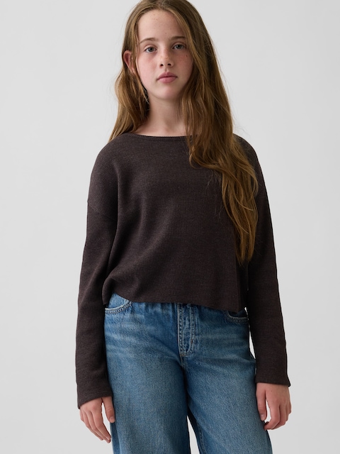 Kids Oversized Waffle T-Shirt