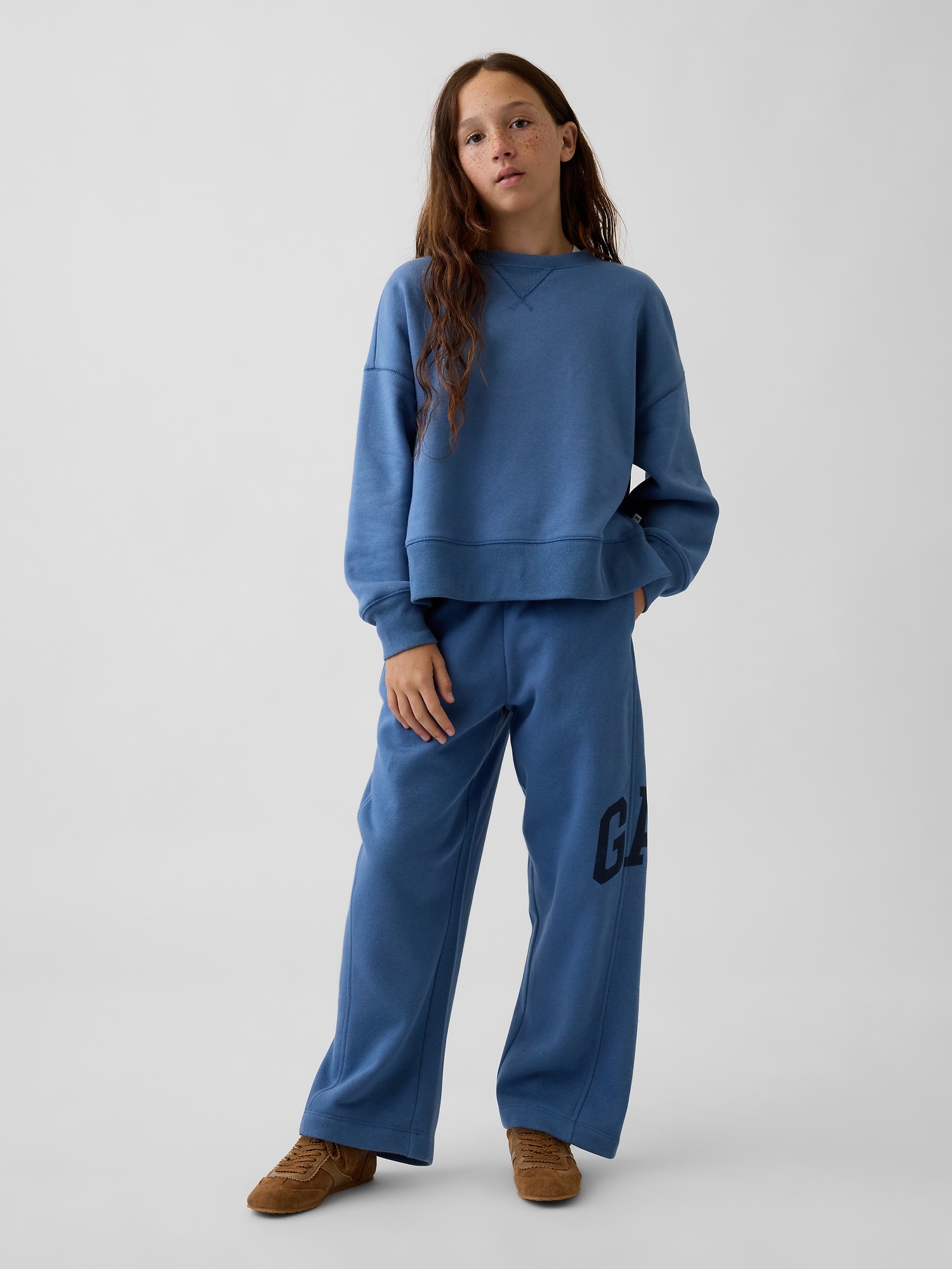 Детские брюки Gap Kids VintageSoft Relaxed Barrel Sweatpants